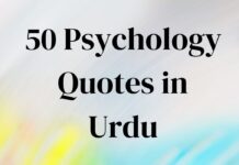 50 Psychology Quotes in Urdu